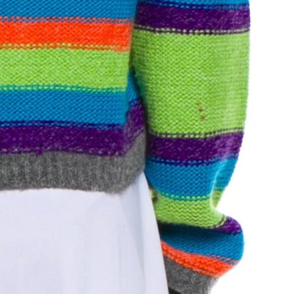 Andersson Bell Striped V-Neck Sweater Size - Picture 3 of 5